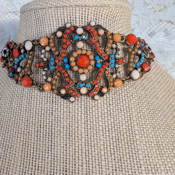 Choker Beaded Necklace - Picture 1 of 4